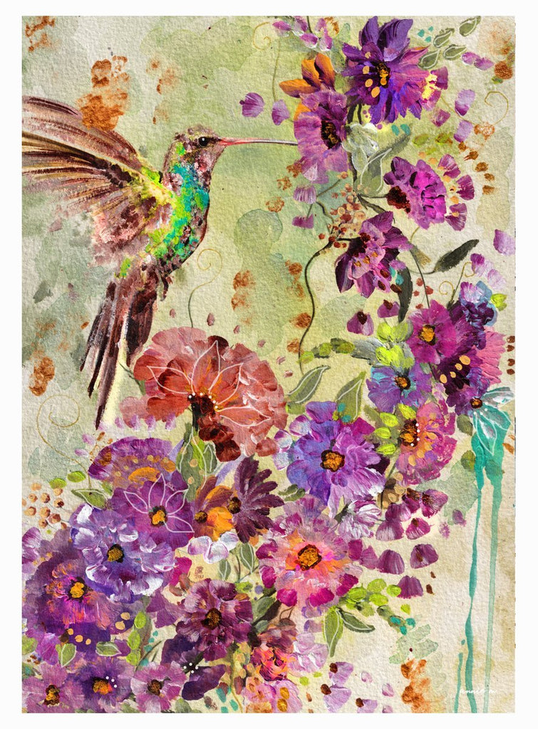 Away with the Hummingbird Florals - Uncommon Florals