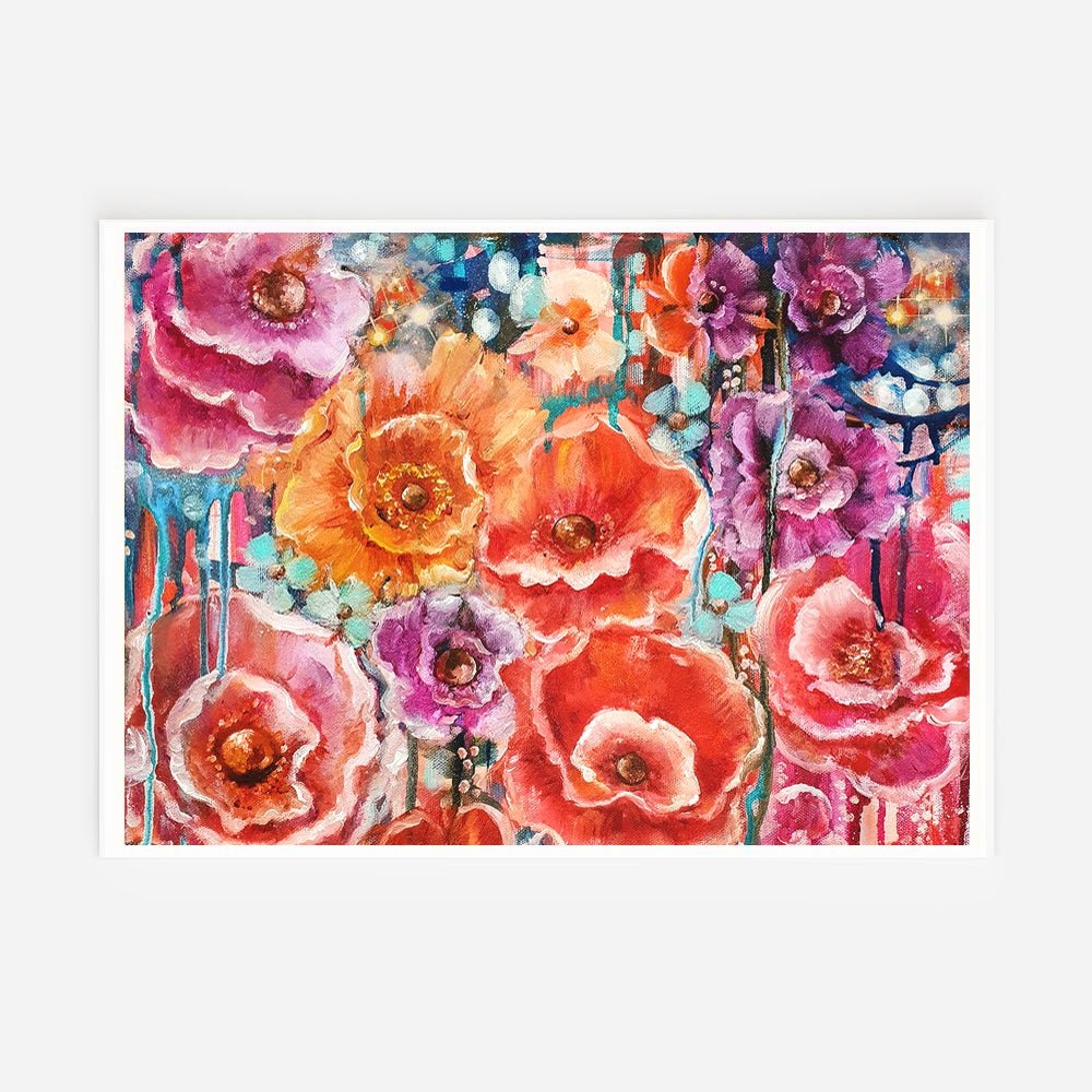 Celestial Floral Blooms Landscape - Uncommon Florals