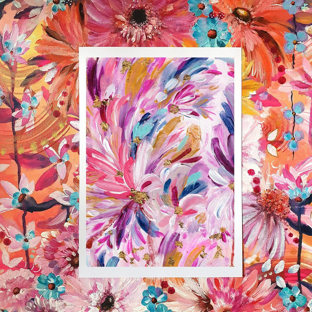 Floral Flamingo I - Uncommon Florals