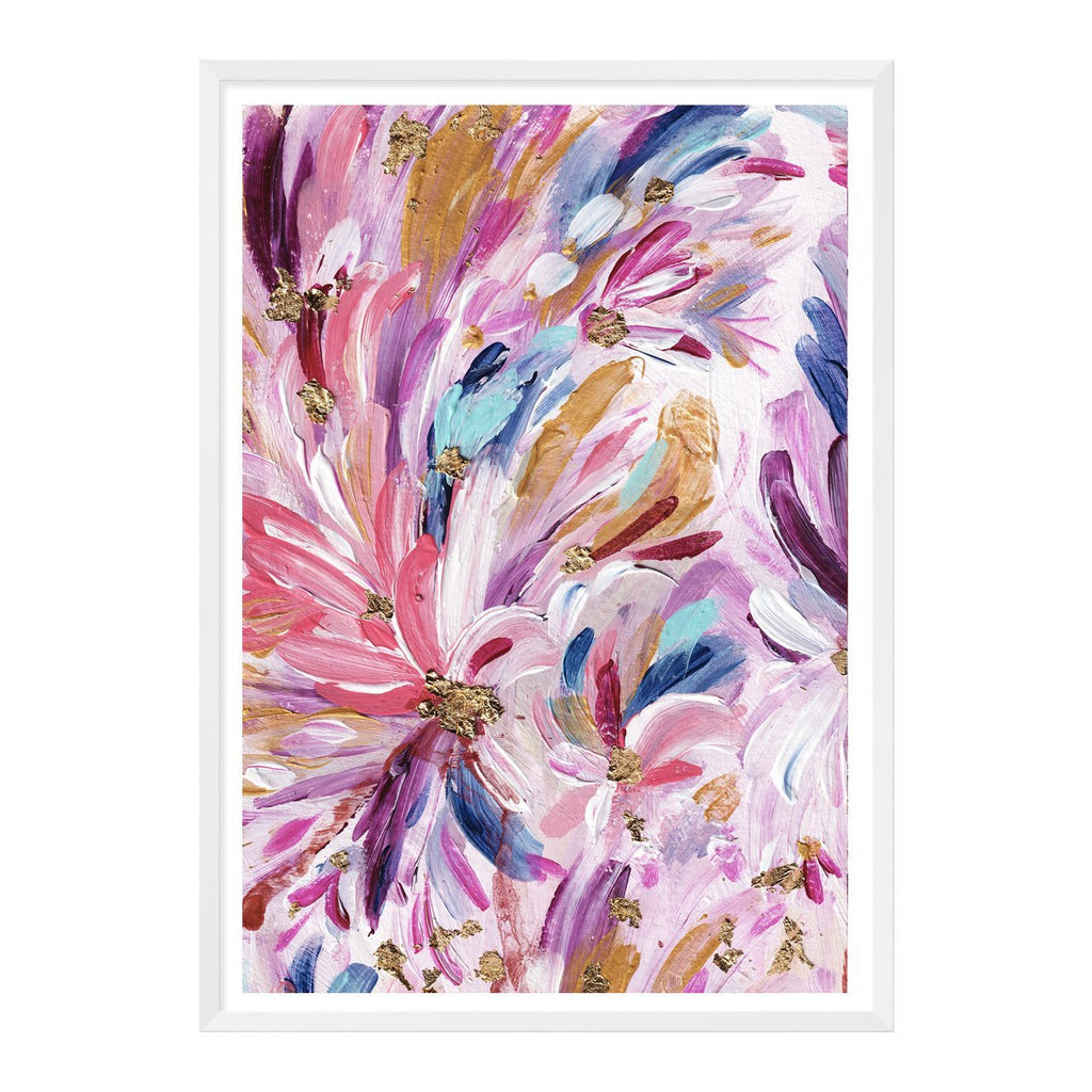 Floral Flamingo I - Uncommon Florals