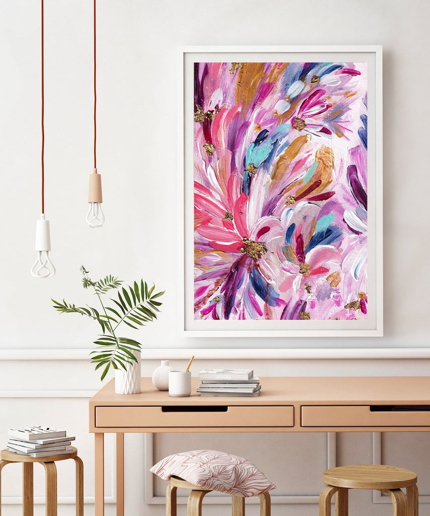 Floral Flamingo I - Uncommon Florals