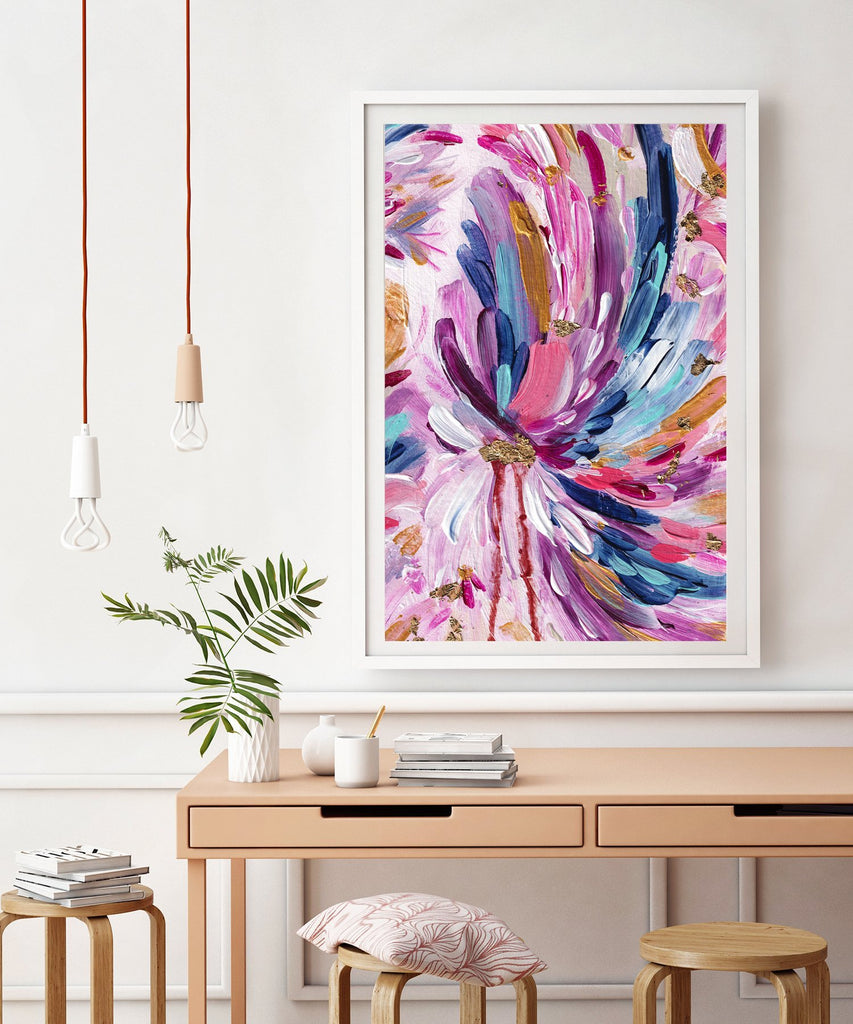 Floral Flamingo III - Uncommon Florals