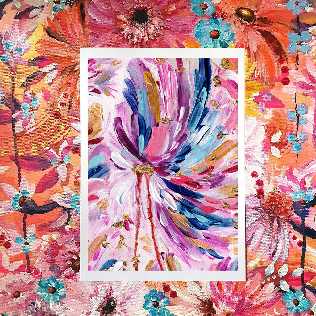 Floral Flamingo III - Uncommon Florals