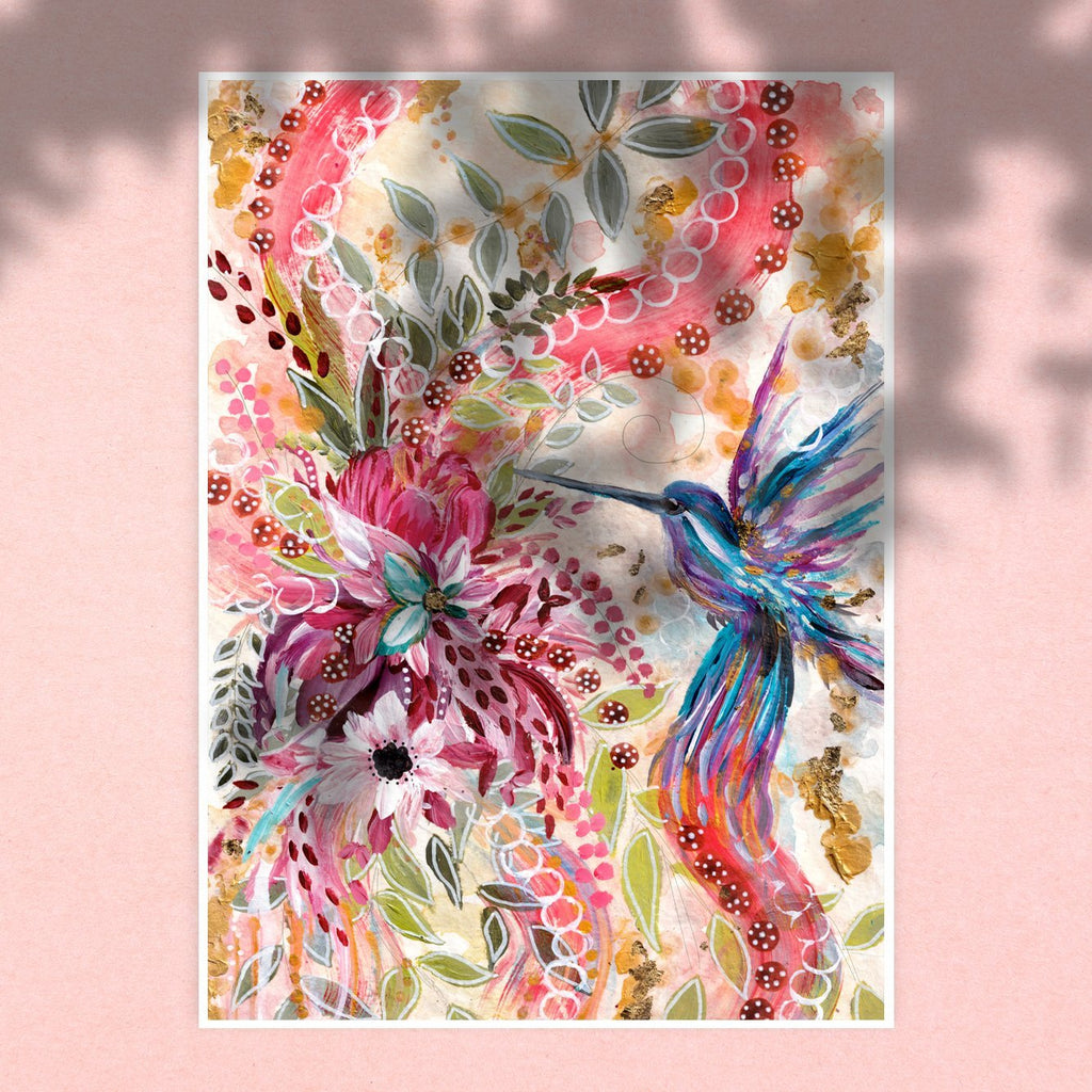 He's a Pretty Floral Bird - Uncommon Florals