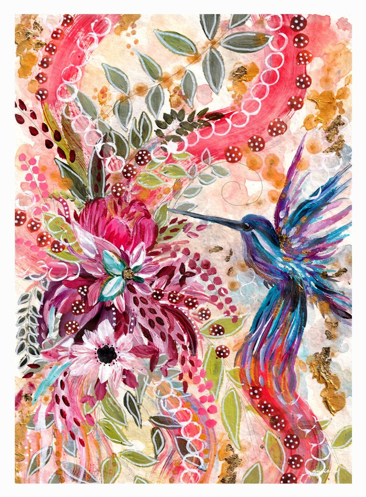 He's a Pretty Floral Bird - Uncommon Florals