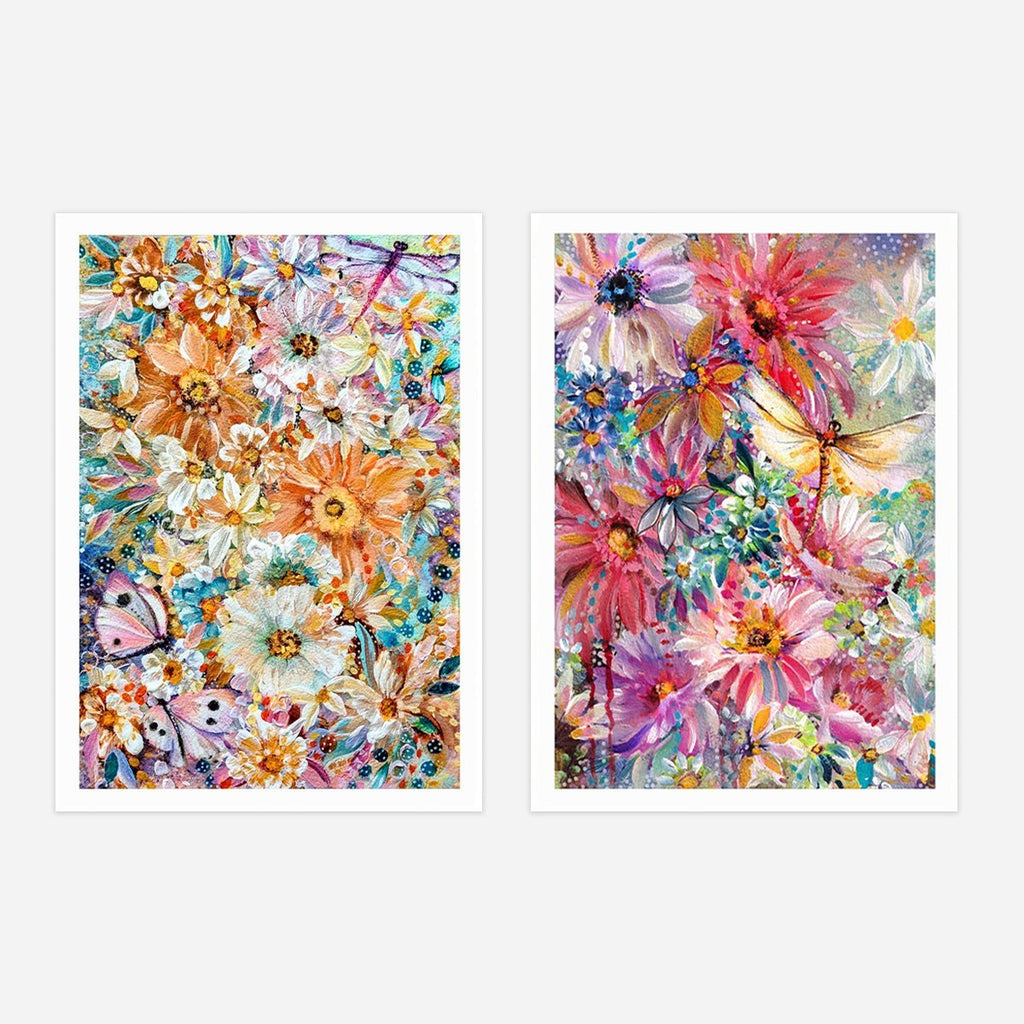 Obscure Amongst the Florals & Curious Dragonfly of the Florals - The Set - Uncommon Florals