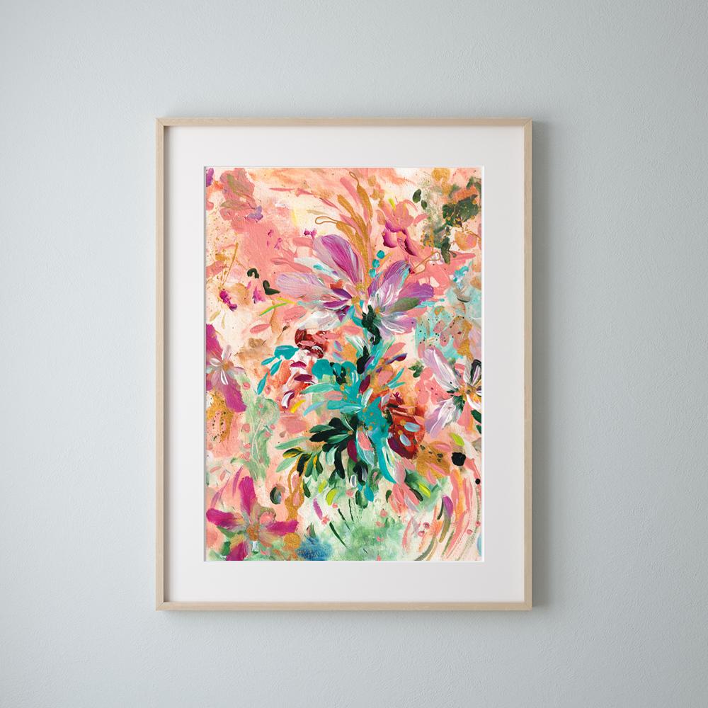 Peach Floral Blooms I - Uncommon Florals