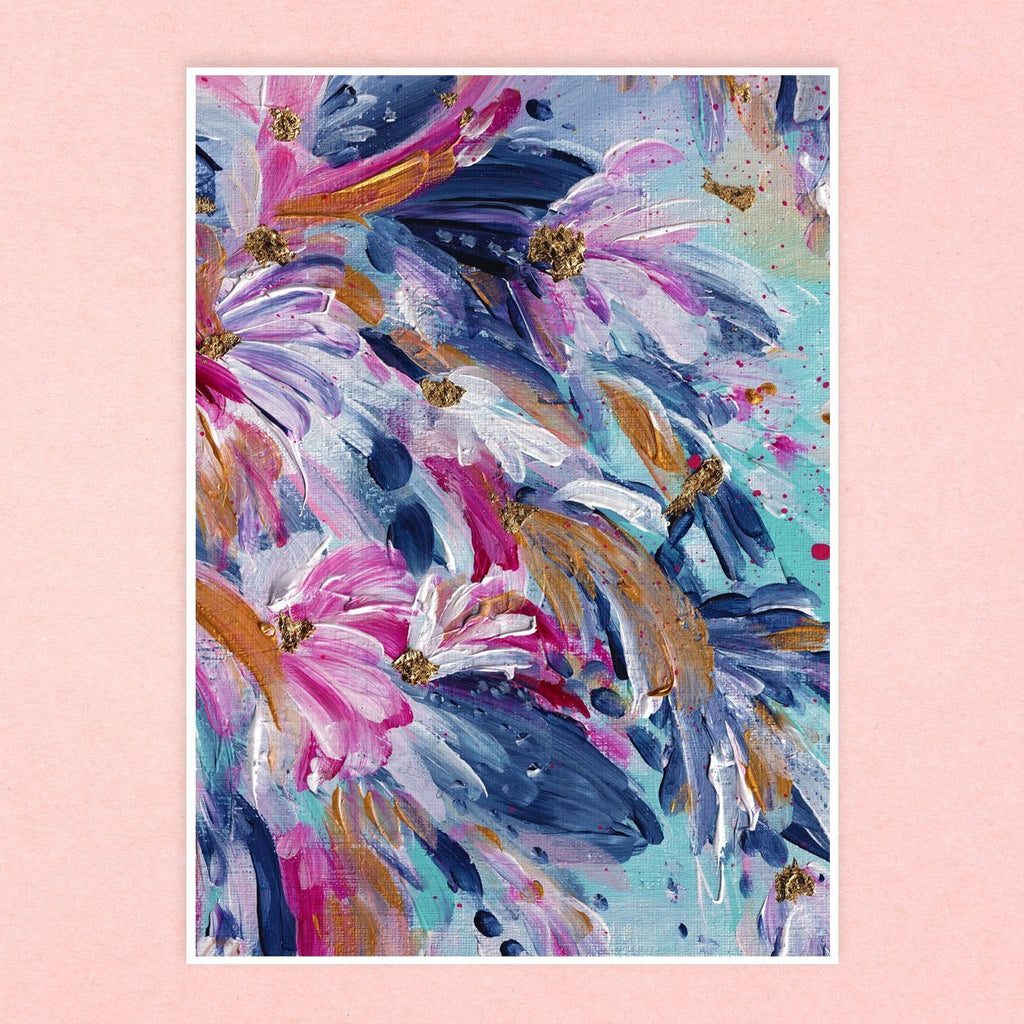 Ruby Blue Florals II - Uncommon Florals