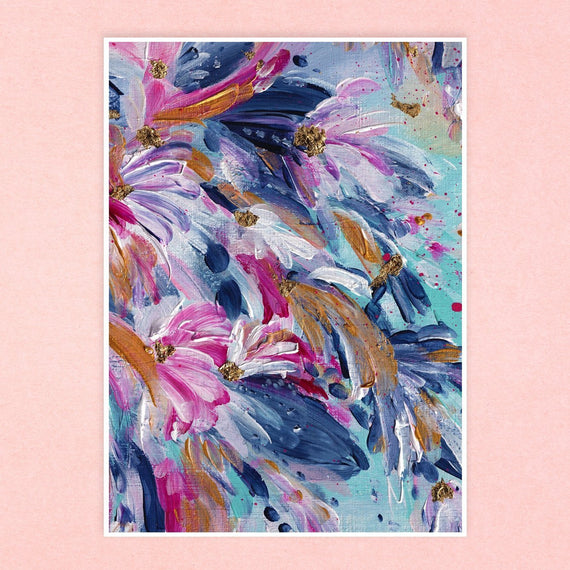 Ruby Blue Florals II