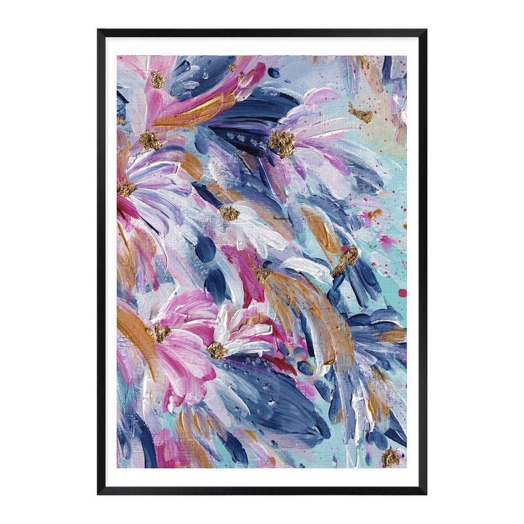 Ruby Blue Florals II - Uncommon Florals