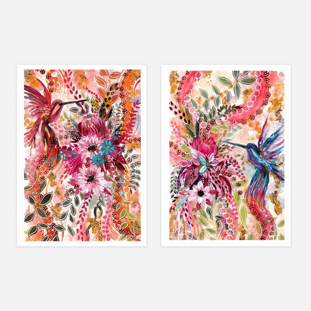 She's a Pretty Bird & He's a Pretty Bird - The Set - Uncommon Florals