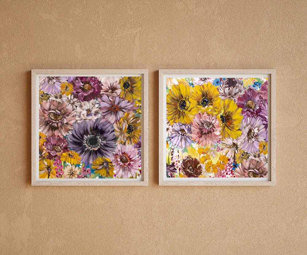 The Effloresce of Floral Blooms - Square Set - Uncommon Florals