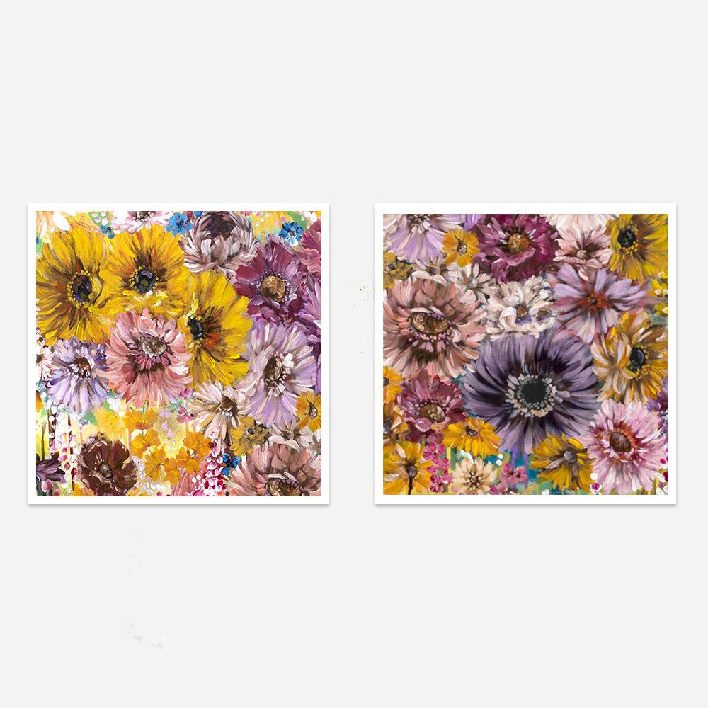 The Effloresce of Floral Blooms - Square Set - Uncommon Florals