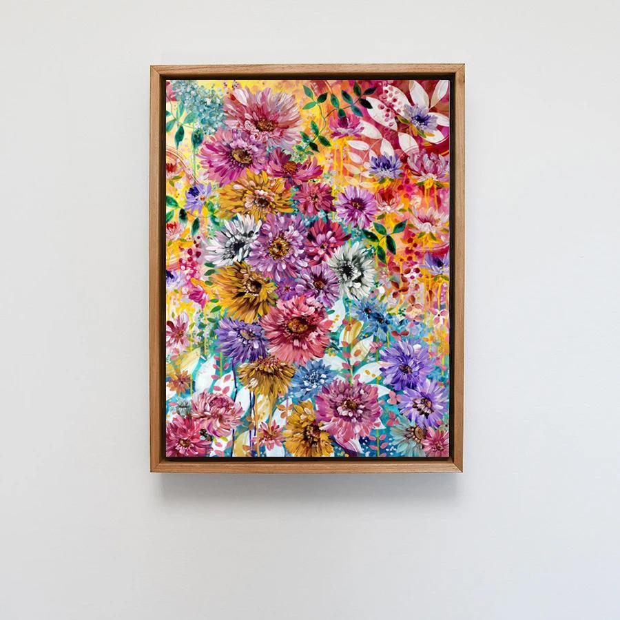 The Effloresce of Florals II Framed Canvas Print - Uncommon Florals