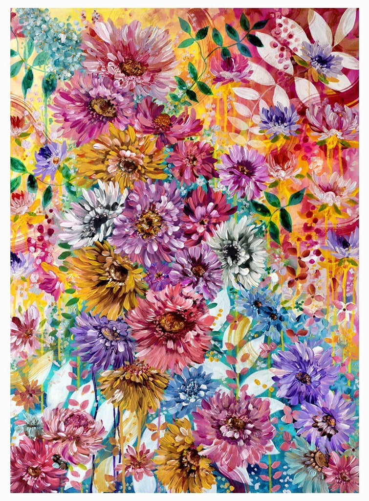 The Effloresce of Florals II Framed Canvas Print - Uncommon Florals