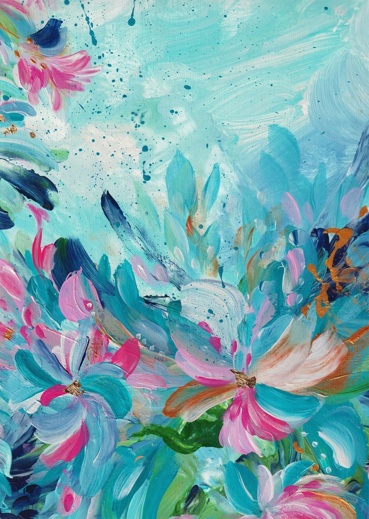 The Graceful Blue Florals II - Uncommon Florals