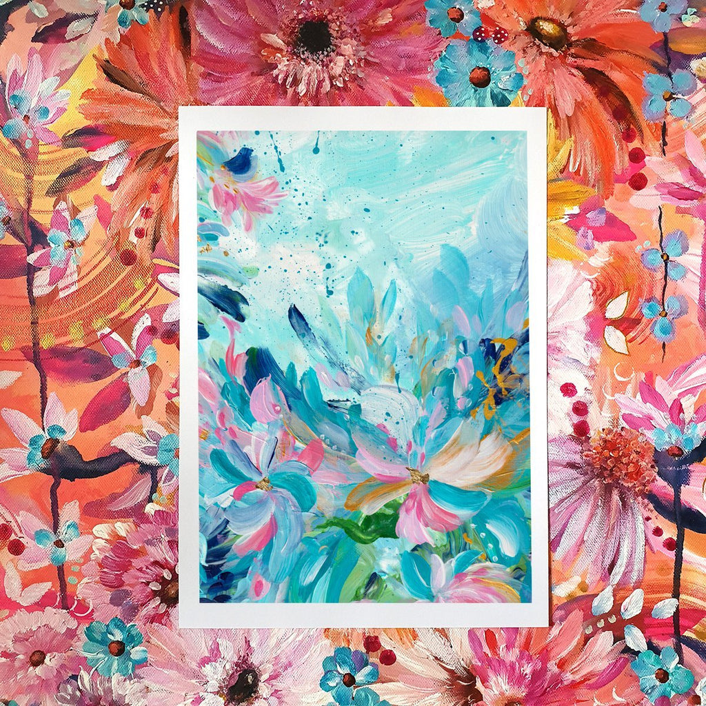 The Graceful Blue Florals II - Uncommon Florals